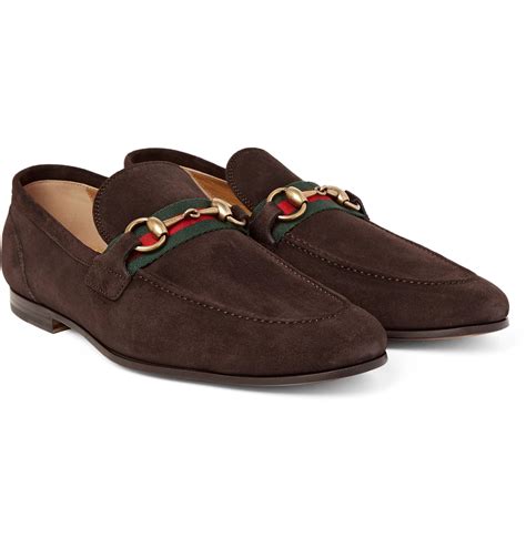 gucci brown suede moccasin|women's gucci loafers.